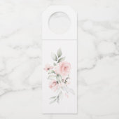 Schön gestrichene Rosen Flaschenanhänger (Rückseite)