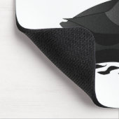 Schön gezauberter Puffsack Cartoon Schwimmen Mousepad (Ecke)