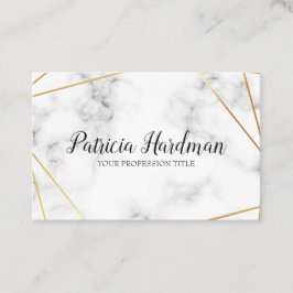 Schön, Glamourgeschäftskarte mit weißem Marmor Visitenkarte