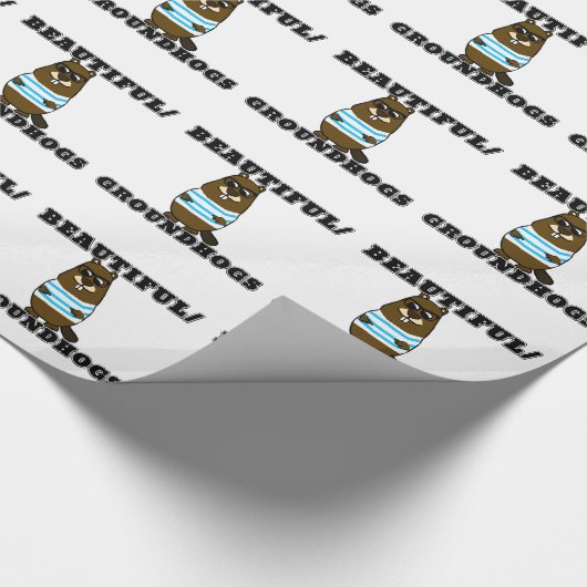 Schön/Groundhogs Geschenkpapier (Ecke)