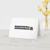 Schön/Groundhogs Karte (Gelbe Blume)