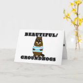 Schön/Groundhogs Karte (Gelbe Blume)