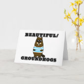 Schön/Groundhogs Karte (Gelbe Blume)