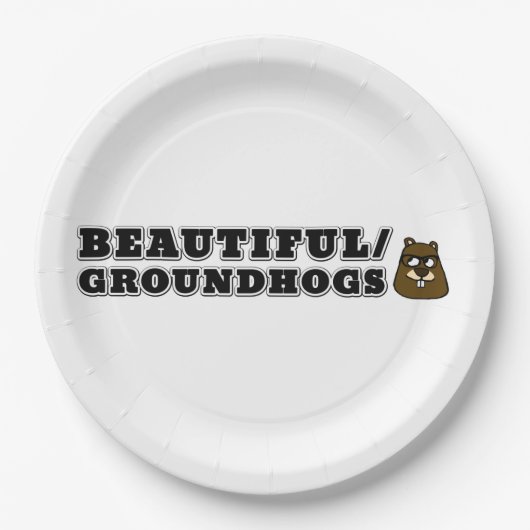 Schön/Groundhogs Pappteller (Vorderseite)