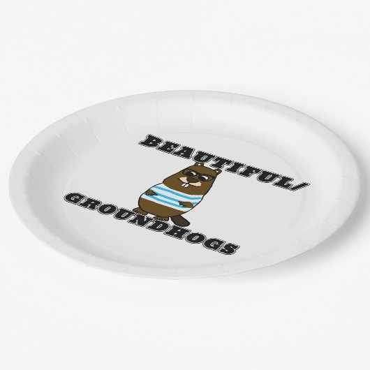 Schön/Groundhogs Pappteller (Schrägansicht)