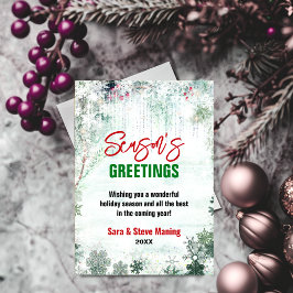 Schön grüne, weiße Wolle im Winter Weihnachten Par