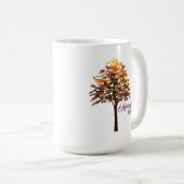 Schön-Herbstbaum schätzen Kaffeetasse (VorderseiteRechts)