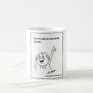 Schön, hier zu sein. kaffeetasse