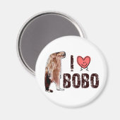 Schön! I LIEBE <3 BOBO-Design - Suche nach Bigfoot Magnet (Vorderseite/Rückseite)