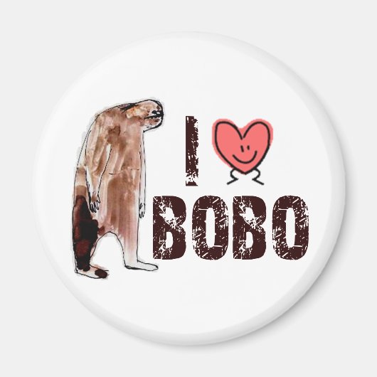 Schön! I LIEBE <3 BOBO-Design - Suche nach Bigfoot Magnet (Vorne)