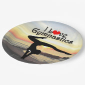 SCHÖN I LIEBE GYMNASTICS PAPIERTELLER (Schrägansicht)