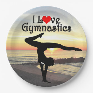 SCHÖN I LIEBE GYMNASTICS PAPIERTELLER