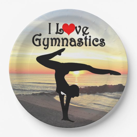 SCHÖN I LIEBE GYMNASTICS PAPIERTELLER (Vorderseite)