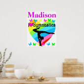 SCHÖN I LIEBE GYMNASTICS PERSONALISIERT POSTER (Küche)