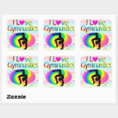 SCHÖN I LIEBE GYMNASTICS RAINBOW STICKER (Blatt)