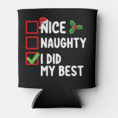 Schön, ich habe meine beste Weihnachtszettel-Famil Dosenkühler (Vorderseite)