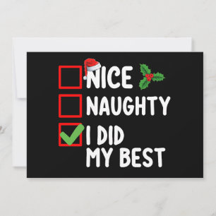 Schön, ich habe meine beste Weihnachtszettel-Famil Einladung