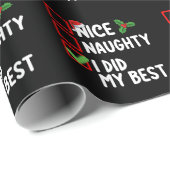 Schön, ich habe meine beste Weihnachtszettel-Famil Geschenkpapier (Rolleneckpunkt)