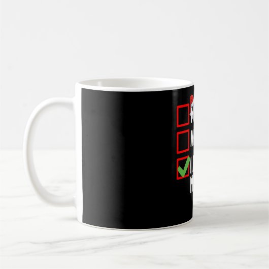 Schön, ich habe meine beste Weihnachtszettel-Famil Kaffeetasse (Links)