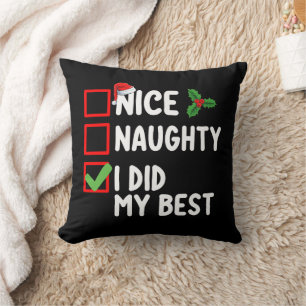Schön, ich habe meine beste Weihnachtszettel-Famil Kissen