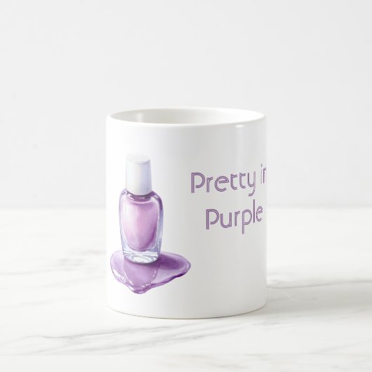 Schön in Lila Nagellack Kaffeetasse (Mittel)