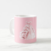 Schön in rosa Kleid Kaffeetasse (Vorderseite Links)