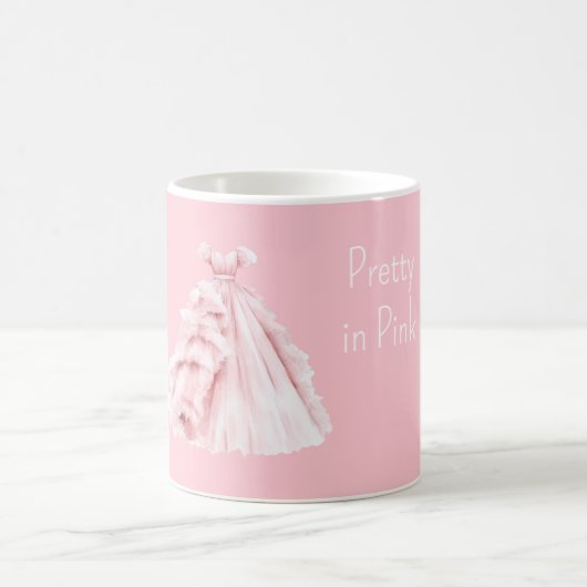 Schön in rosa Kleid Kaffeetasse (Mittel)