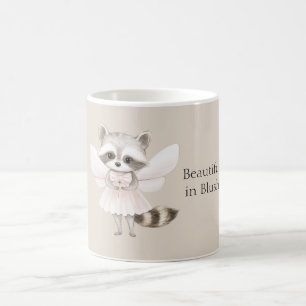 Schön in Rosé Waschbär Kaffeetasse