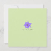 Schön in seiner Zeit | Lila Clematis (Rückseite)