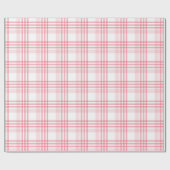 Schön kariertes Muster in Rot und Rosa Geschenkpapier (Flach)