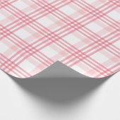 Schön kariertes Muster in Rot und Rosa Geschenkpapier (Ecke)