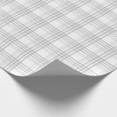 Schön kariertes Muster von Grautönen Geschenkpapier (Ecke)