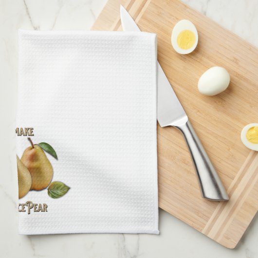 "Schön!" Küchenpun Geschirrtuch (Viertel Falte)