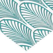 Schön, Kunst-Deko, nouveau, Schablone, aquamarin, Großer Tischläufer (Ecke)