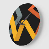 Schön, lebendig, modern, urbane grafische Wege Große Wanduhr (Winkel)