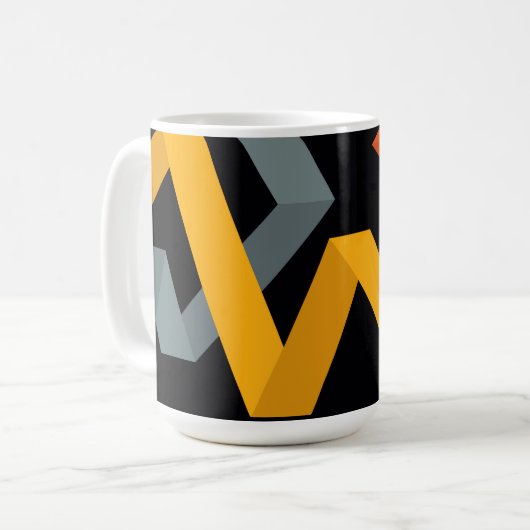 Schön, lebendig, modern, urbane grafische Wege Kaffeetasse (Vorderseite Links)