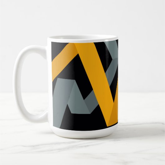 Schön, lebendig, modern, urbane grafische Wege Kaffeetasse (Links)