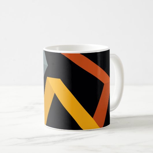 Schön, lebendig, modern, urbane grafische Wege Kaffeetasse (VorderseiteRechts)