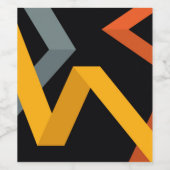 Schön, lebendig, modern, urbane grafische Wege Weinetikett (Einzelnes Label)