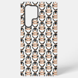 Schön, mich zu treffen - Pinguin-Signatur Samsung Galaxy Hülle