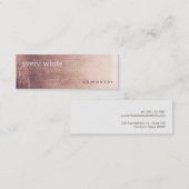 Schön Minimalistischer Texturlook Mini Visitenkarte (Vorne/Hinten)