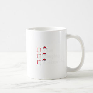 Schön, naughty ich habe Spaß Weihnachten Kaffeetasse