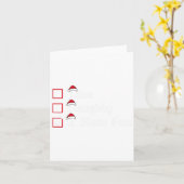 Schön, naughty ich habe Spaß Weihnachten Karte (Gelbe Blume)