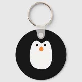 schön niedliches Pinguingesicht Schlüsselanhänger