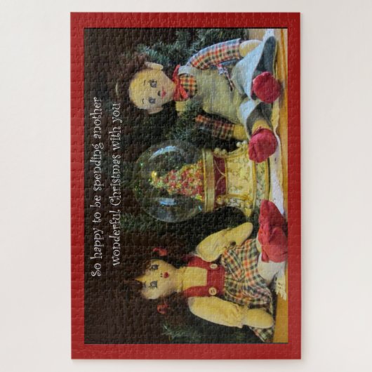 Schön, noch ein Weihnachten mit dir zu verbringen Puzzle (Vertikal)