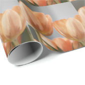 Schön, Orangecreme Tulpen, Geschenkverpackung Geschenkpapier (Rolleneckpunkt)
