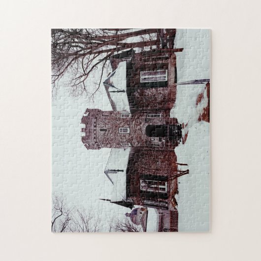 Schön! Puzzle - Burg Zuhause Im Winter (Vertikal)