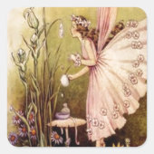 schön quadratischer aufkleber (Vorderseite)