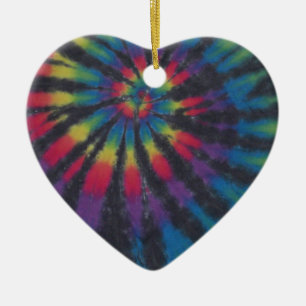 Schön Rainbow Swirl Spiral Gefärbte Krawatte PhatD Keramik Ornament