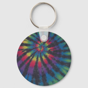 Schön Rainbow Swirl Spiral Gefärbte Krawatte PhatD Schlüsselanhänger
